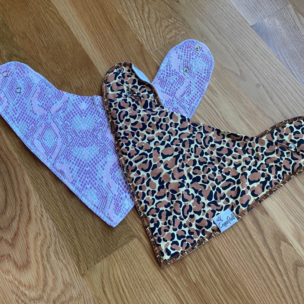 Copper pearl bib set